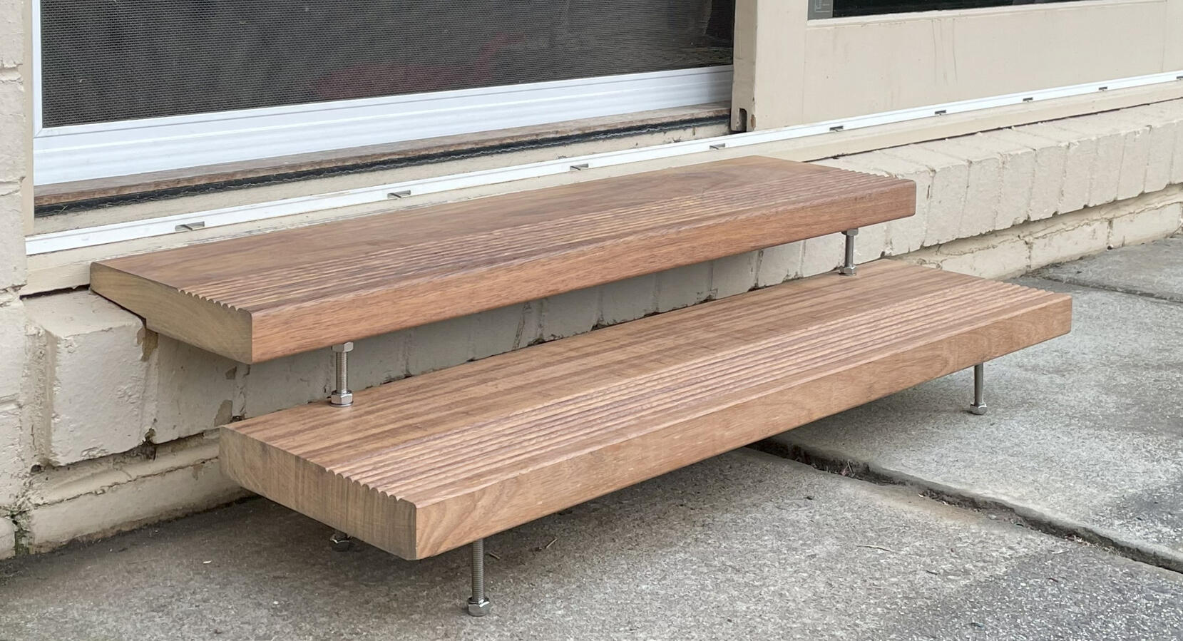 Sunroom Steps (before oiling)