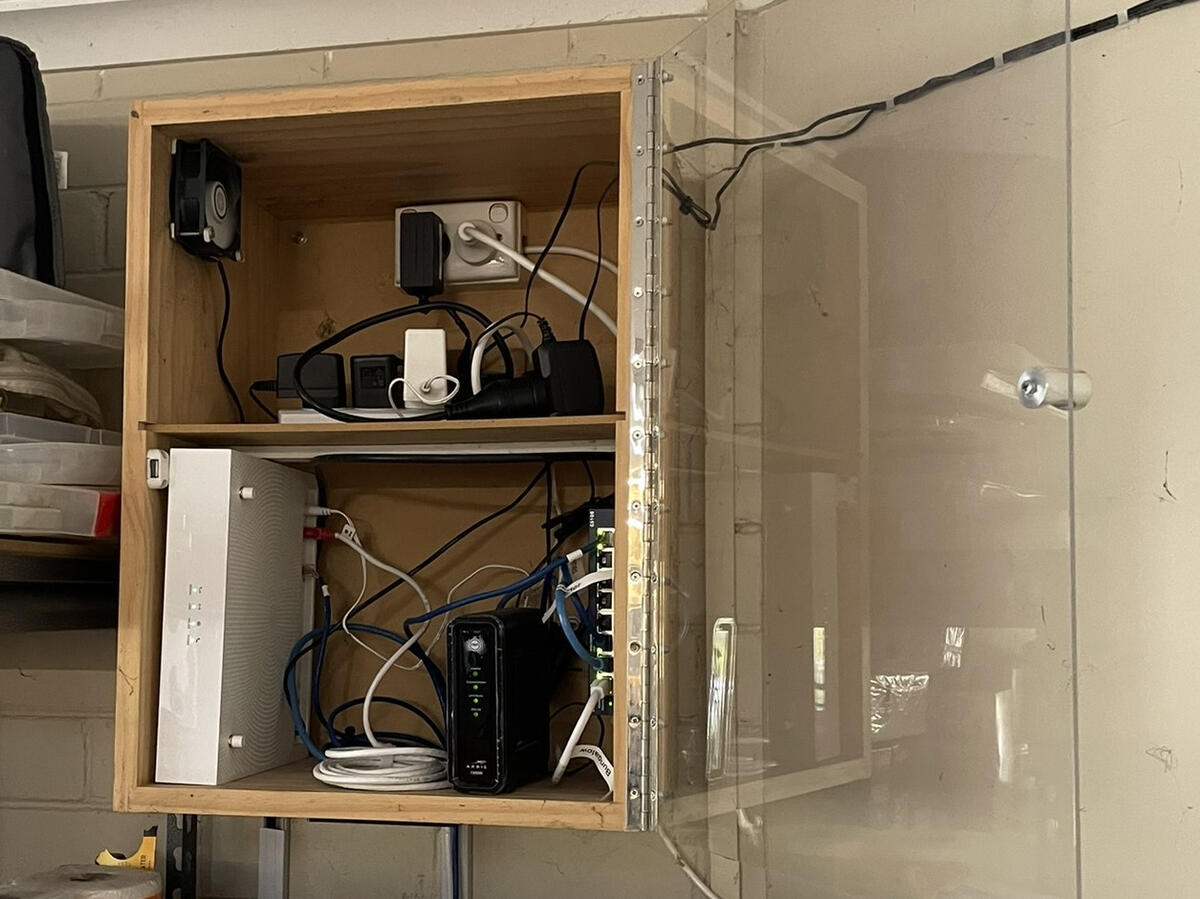 Garage Router Cabinet